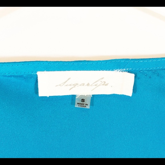 SUGARLIPS BEADED DIAMOND TRAPEZE TANK - SZ S - Picture 4 of 6